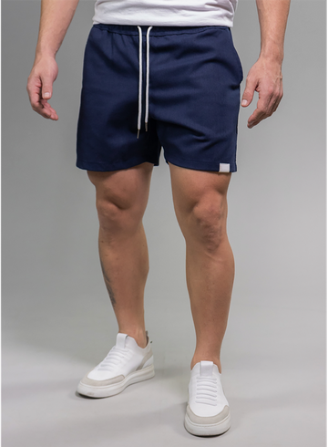 Blue Linen Shorts - Brookhaven