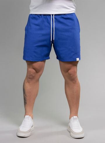 Blue Linen Shorts - Westwood